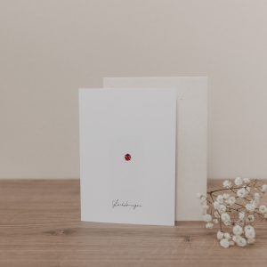 Klappkarte Ladybug