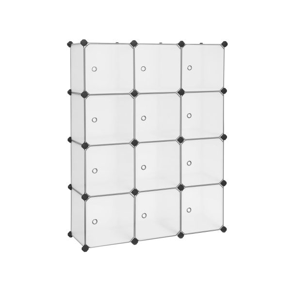 Regalsystem mit 12 Fächern