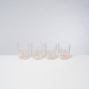 Alegria Glas groß sand 4er-Set