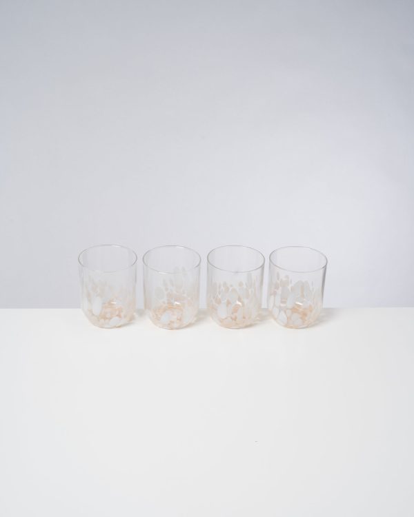 Alegria Glas groß sand 4er-Set