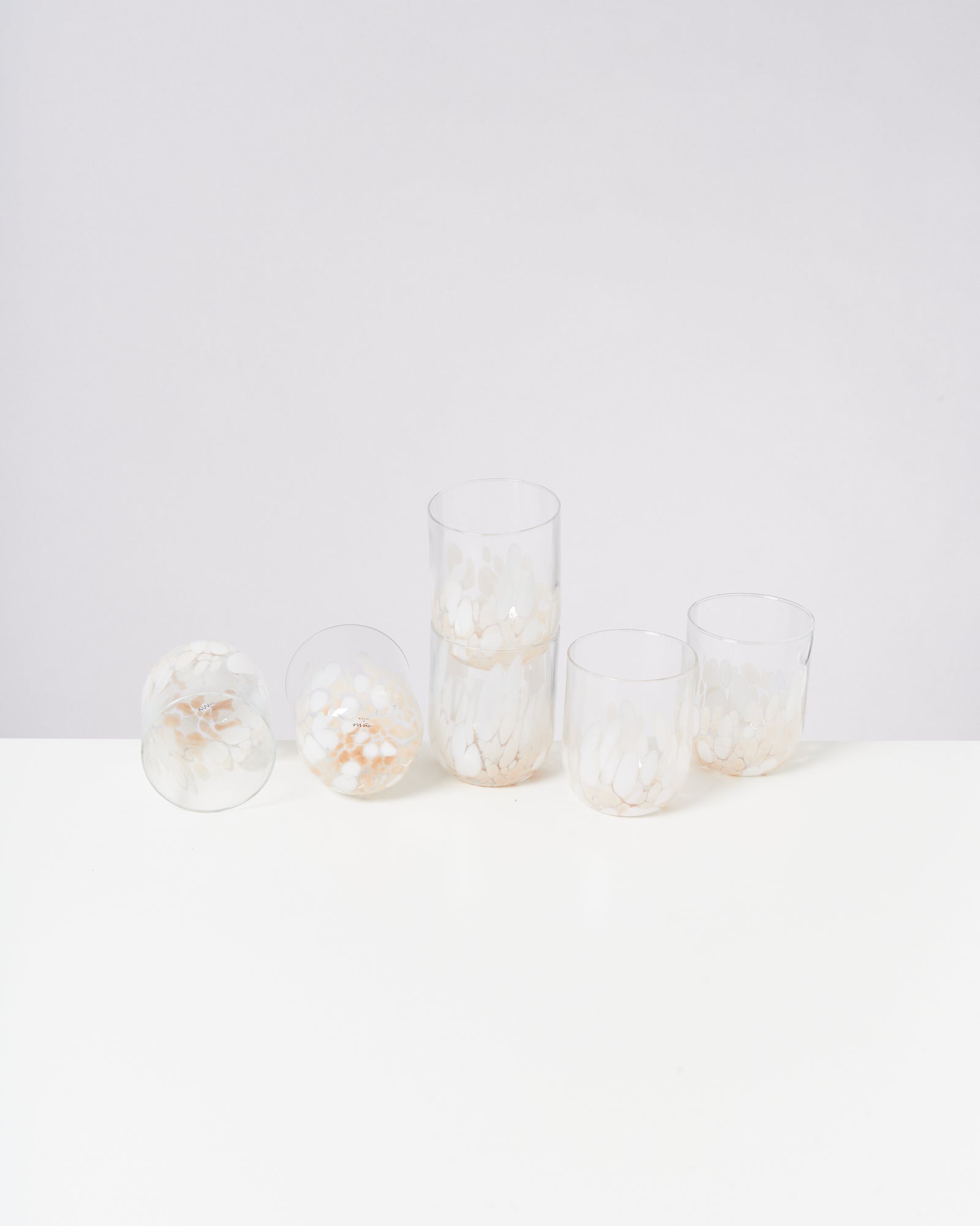 Alegria Glas groß sand 6er-Set