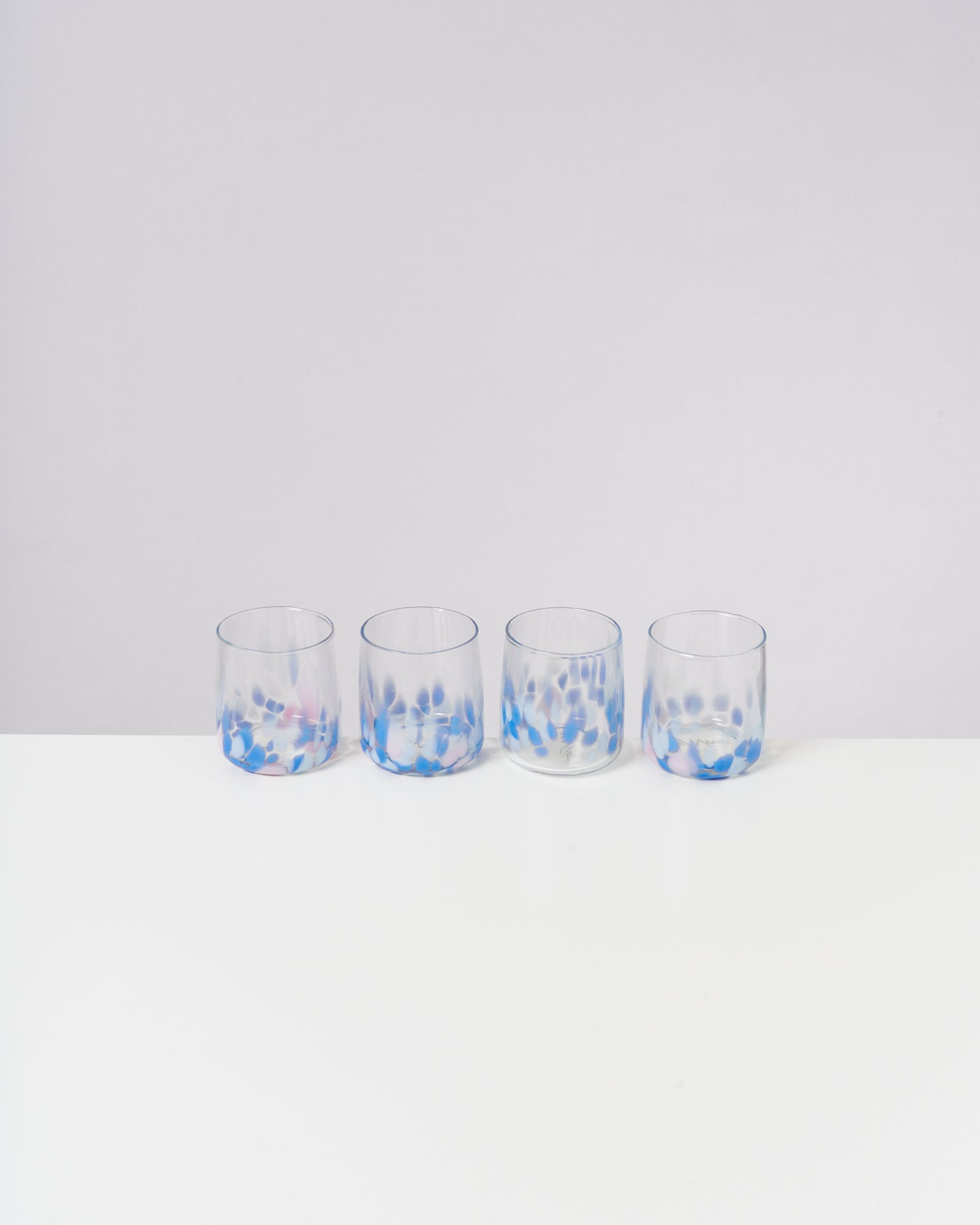 Alegria Glas klein blau rosé 4er-Set