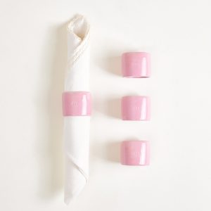 Faro Serviettenring rosa 4er-Set