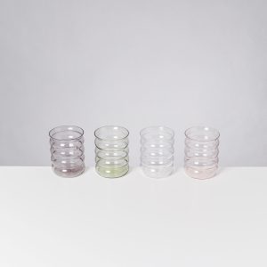 Joia Glas groß bubble mix 4er-Set