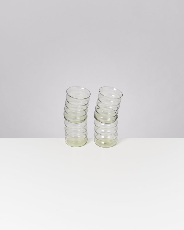 Joia Glas groß bubble smaragd 4er-Set