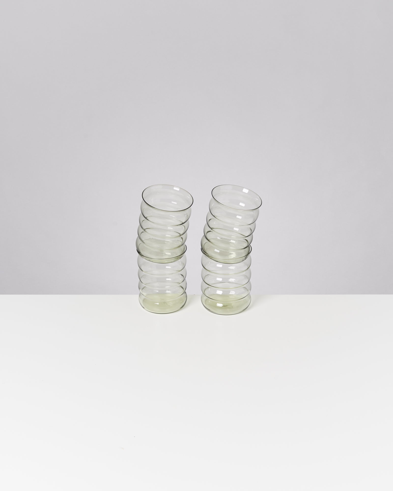 Joia Glas groß bubble smaragd 4er-Set