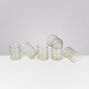 Joia Glas groß bubble smaragd 6er-Set