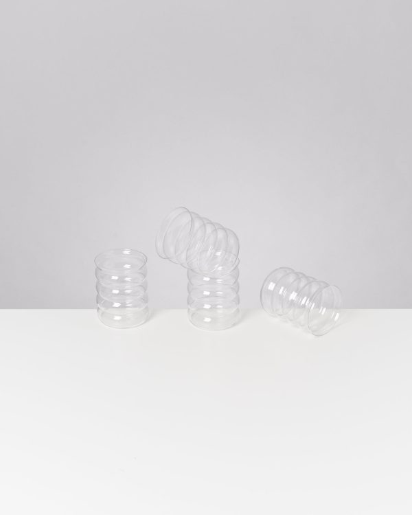 Joia Glas groß bubble transparent 4er-Set