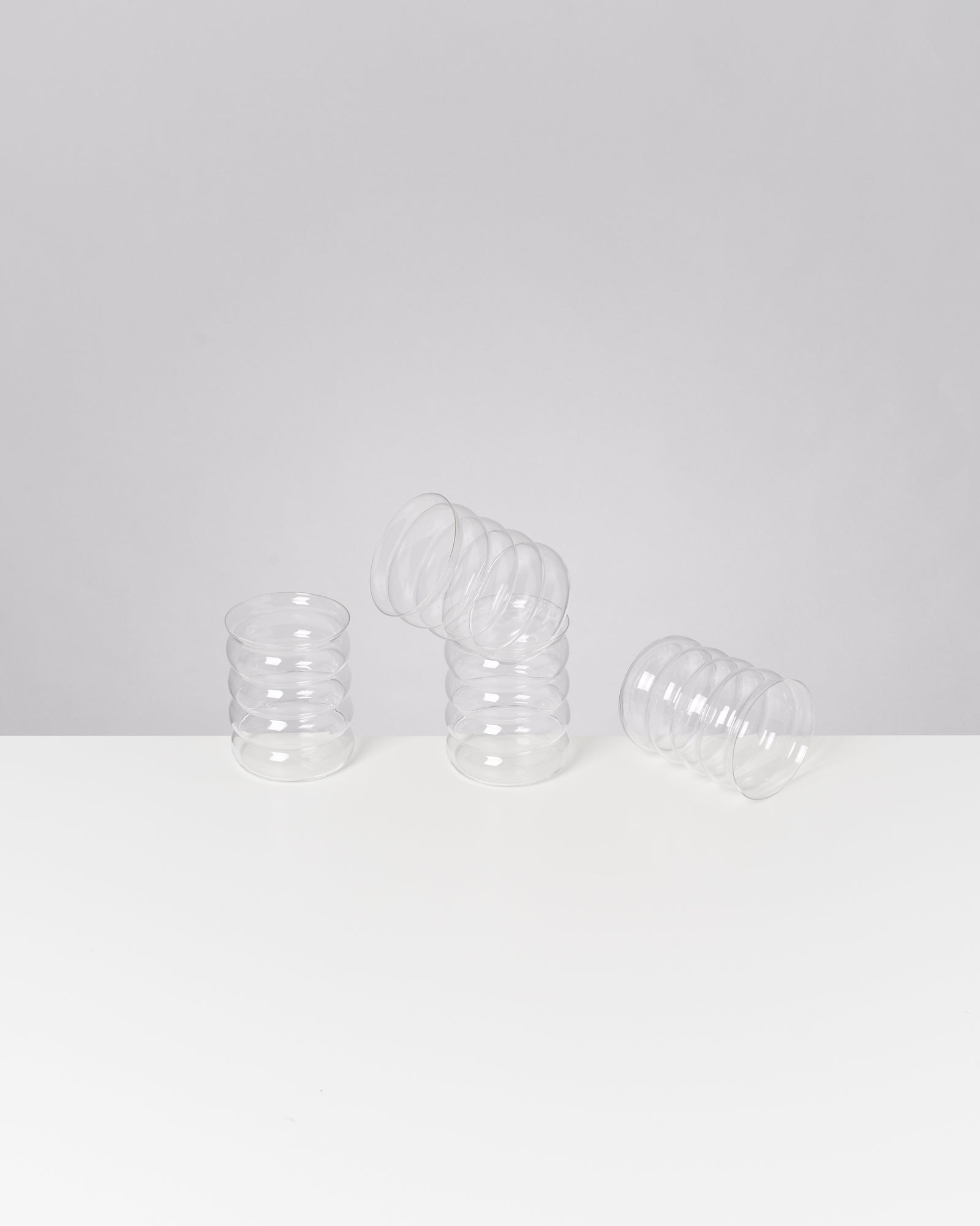 Joia Glas groß bubble transparent 4er-Set