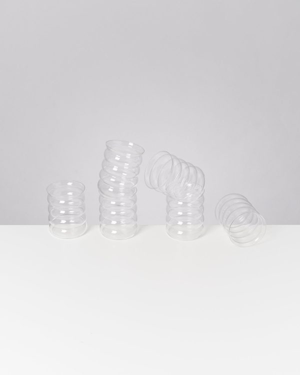Joia Glas groß bubble transparent 6er-Set