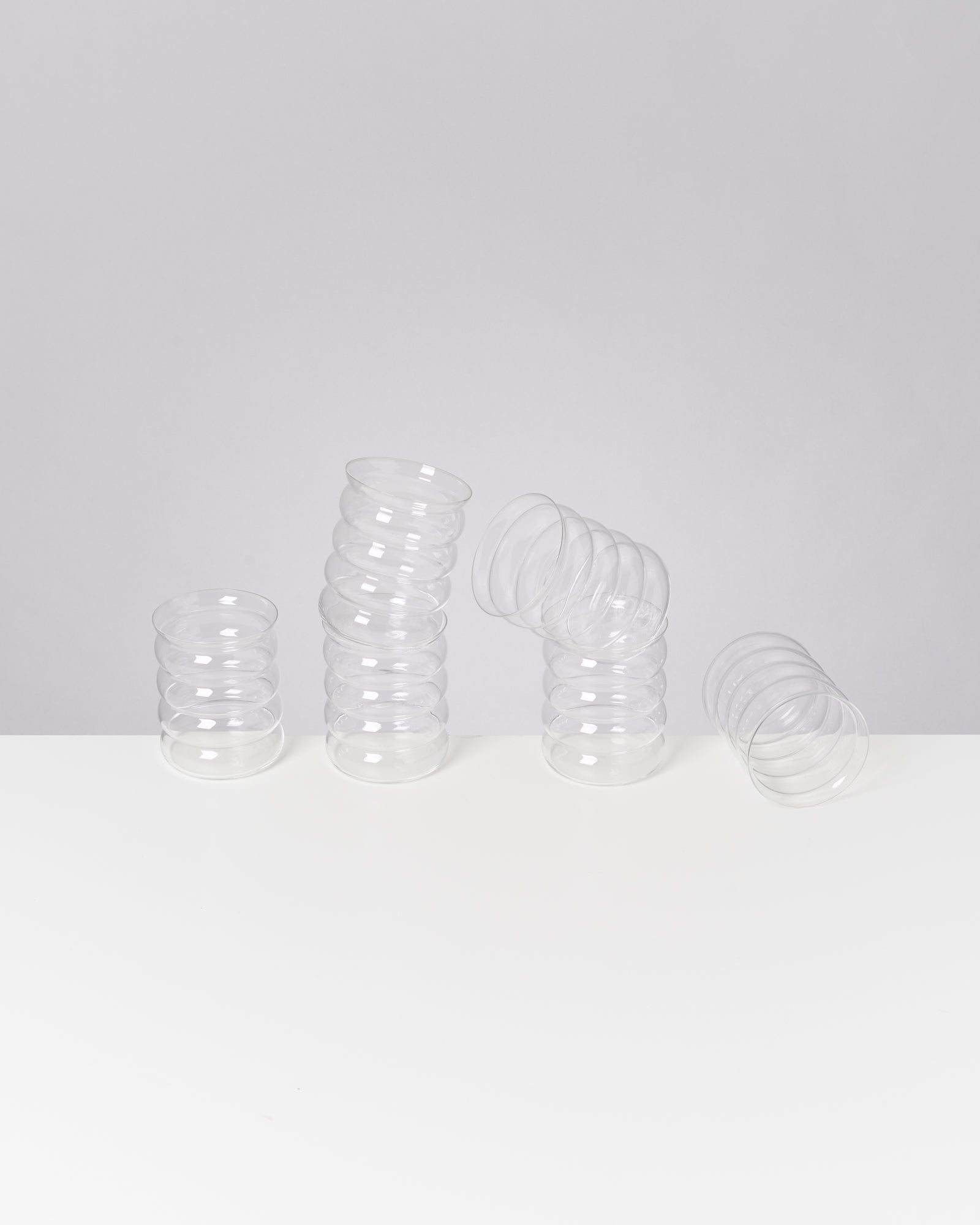Joia Glas groß bubble transparent 6er-Set