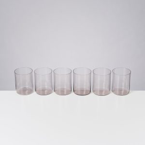 Joia Glas groß grau 6er-Set