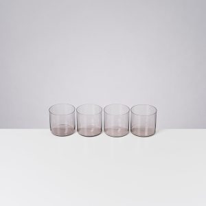 Joia Glas klein grau 4er-Set