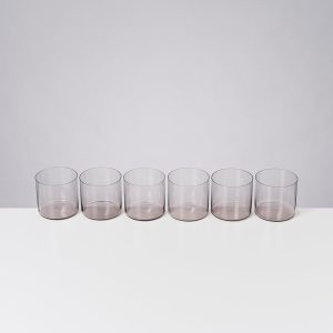 Joia Glas klein grau 6er-Set