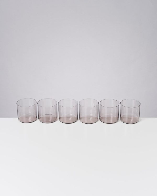 Joia Glas klein grau 6er-Set