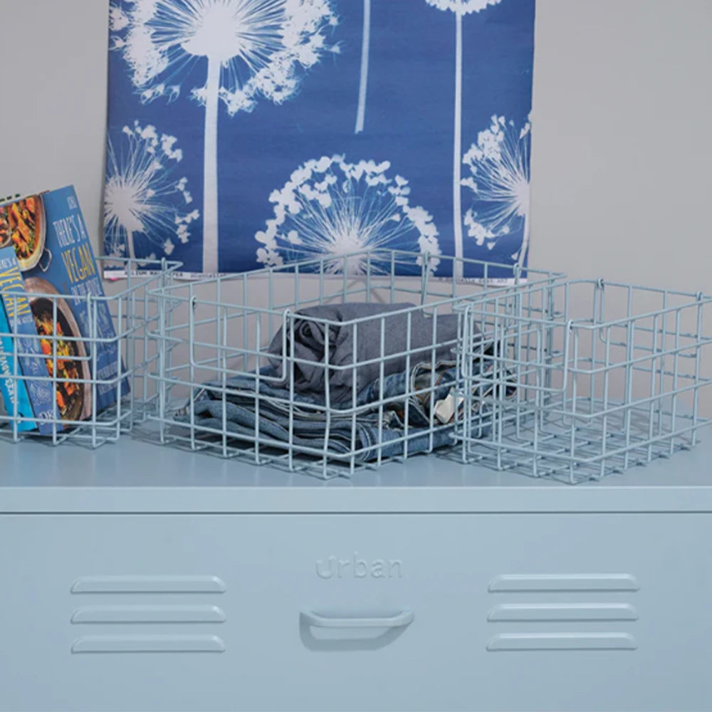 Basket Set in Sky Blue – Set of 3