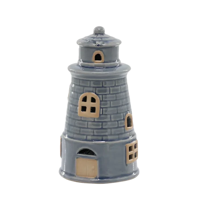 Chic Antique - Leuchtturm Keramik LED Ocean