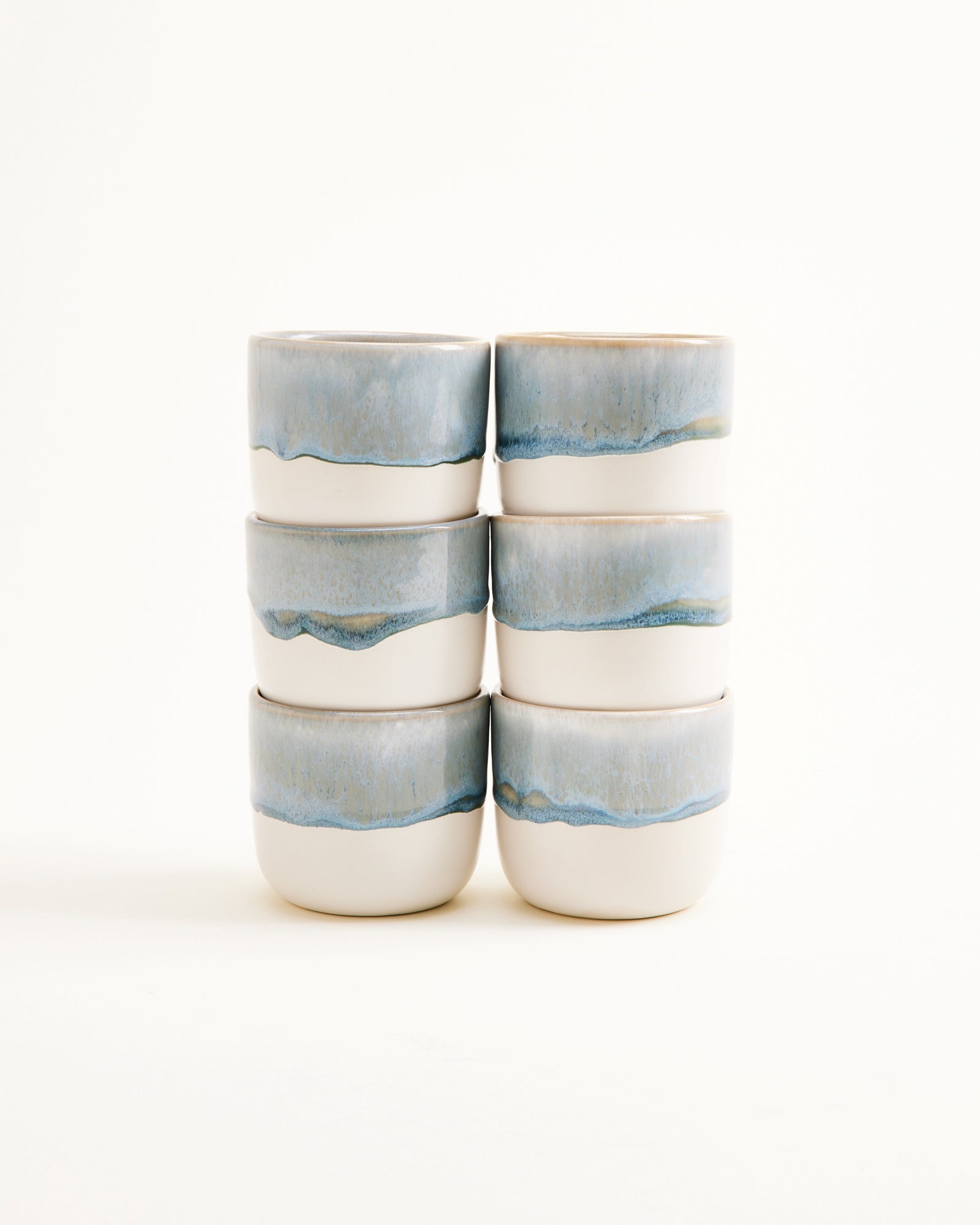 Coimbra Becher klein graublau 6er-Set