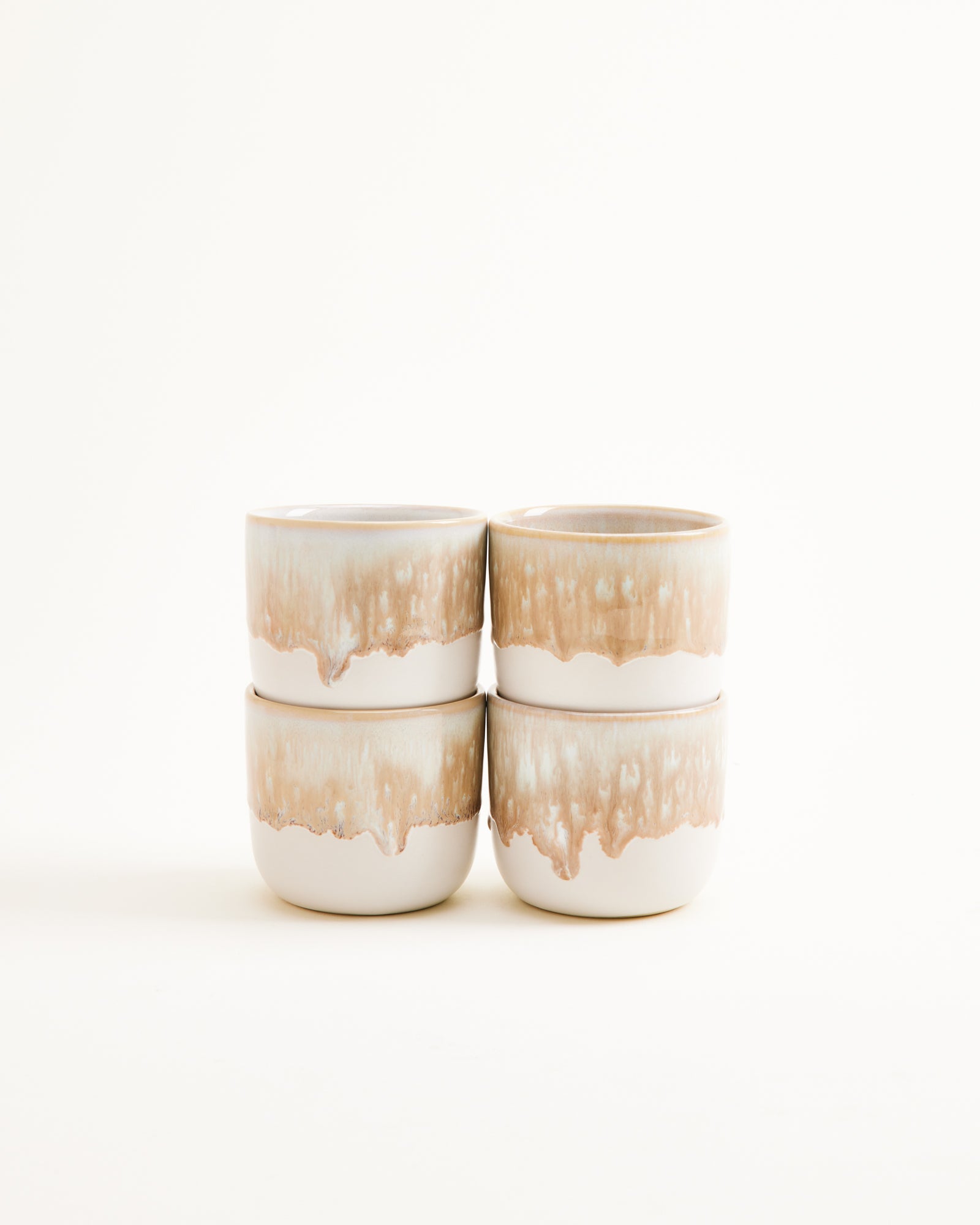 Coimbra Becher klein sand 4er-Set