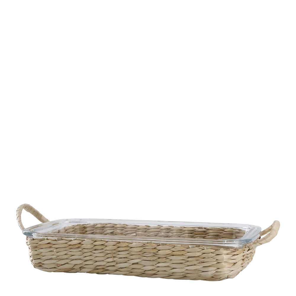 Chic Antique - Auflaufform mit Flechtkorb abnehmbar