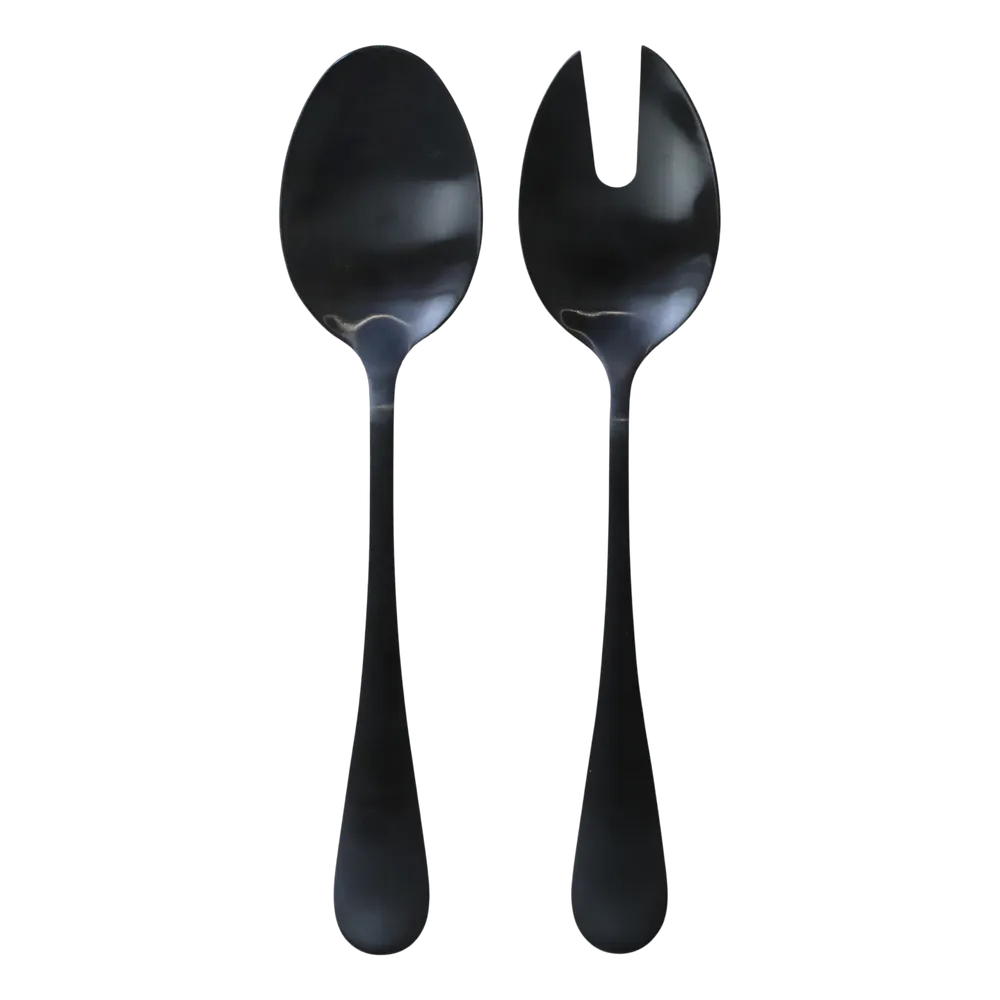 Chic Antique - Salatbesteck Schwarz-Grau