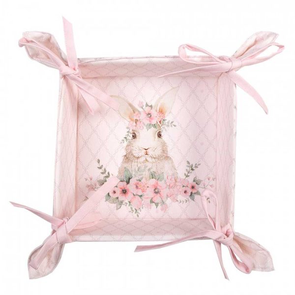 Clayre & Eef - Brotkorb Hase Rosa