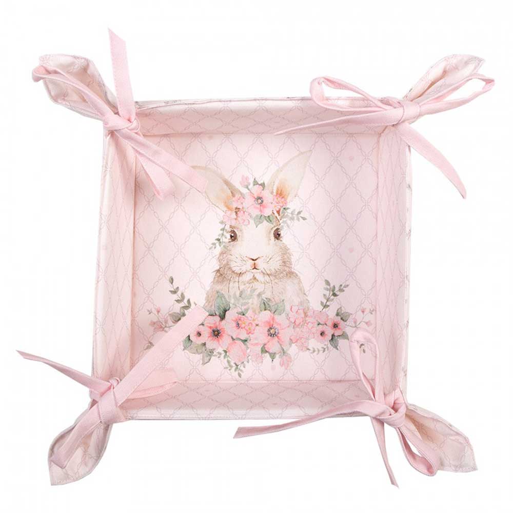 Clayre & Eef - Brotkorb Hase Rosa