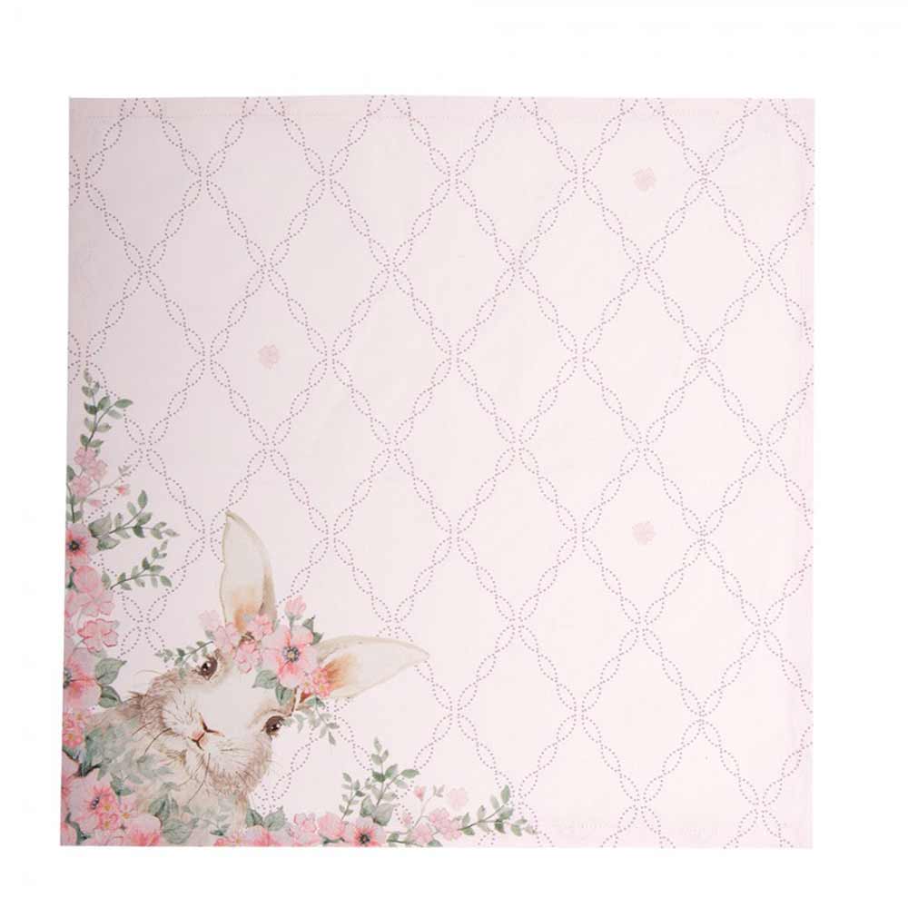 Clayre & Eef - Stoffserviette Hase Rosa