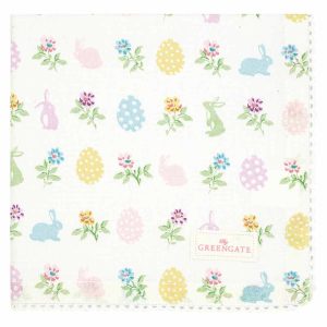 GreenGate - Cilja Stoffserviette mit Spitze easter white