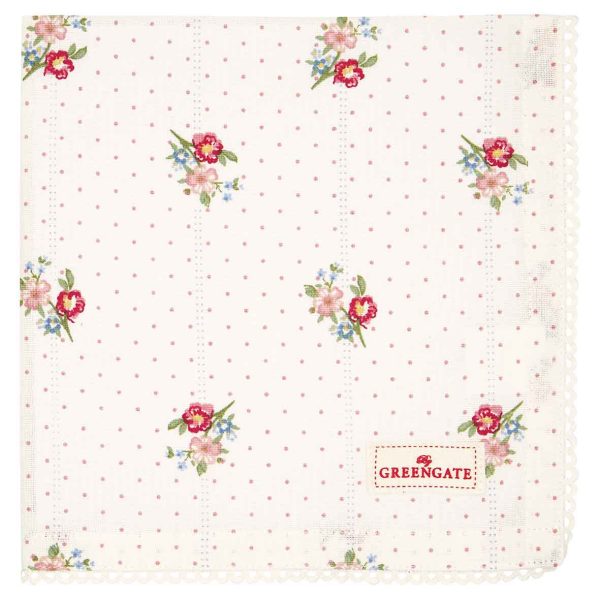 GreenGate - Eja Stoffserviette mit Spitze white