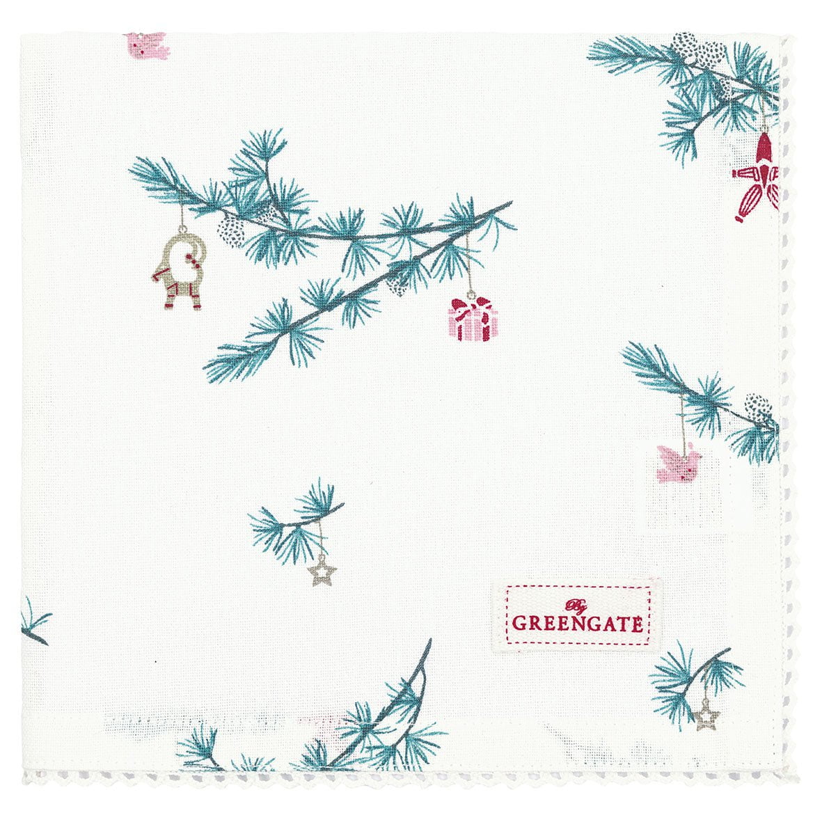 GreenGate - Juana Stoffserviette mit Spitze White