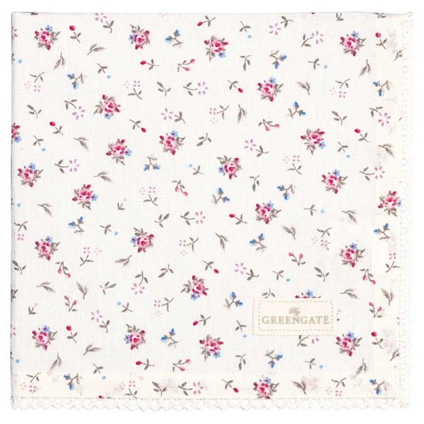 GreenGate - Junia Stoffserviette mit Spitze white