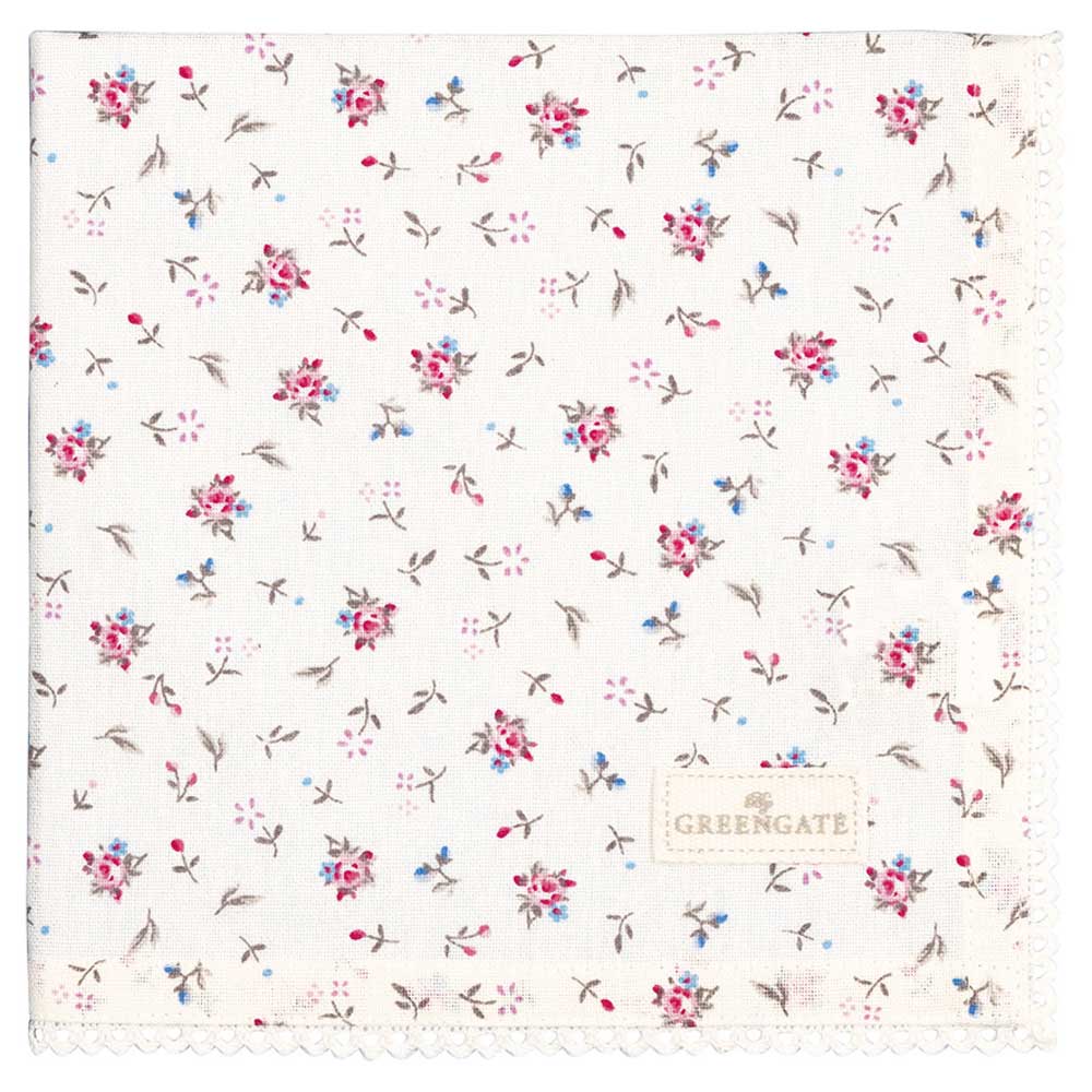 GreenGate - Junia Stoffserviette mit Spitze white