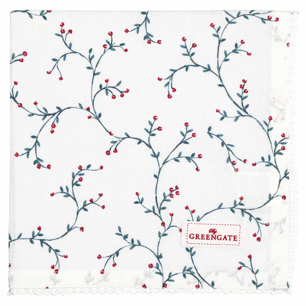 GreenGate - Lucie Stoffserviette mit Spitze white