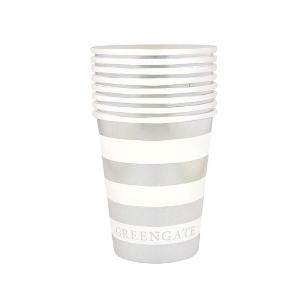 GreenGate - Pappbecher Silver 8er Set