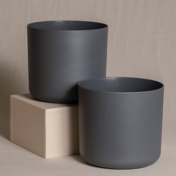 Kunststoff Topfset 'Lumi' (2 × 18)