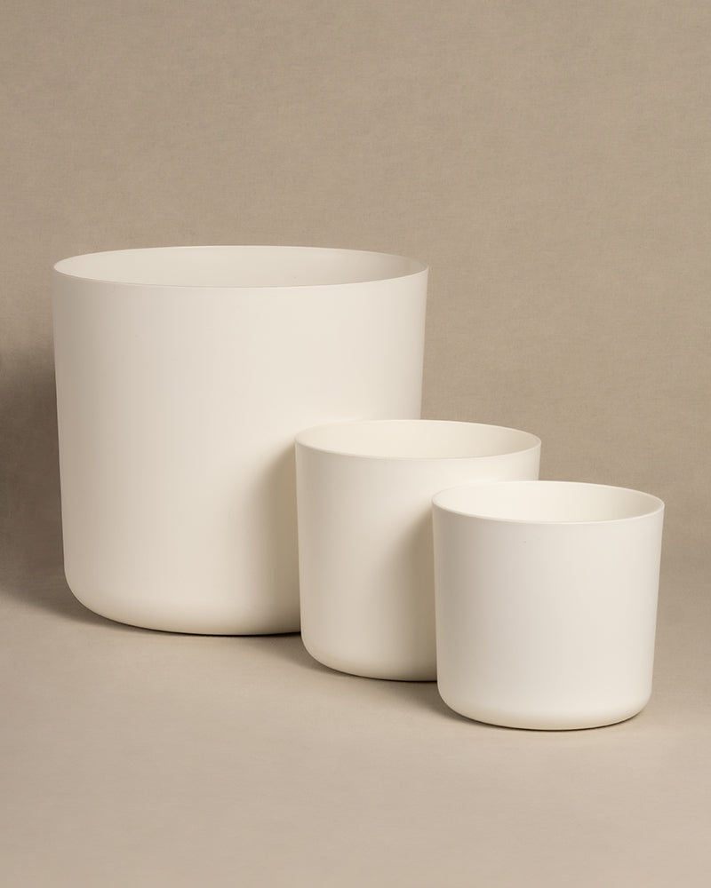 Kunststoff Topfset 'Lumi' (25, 18, 16)