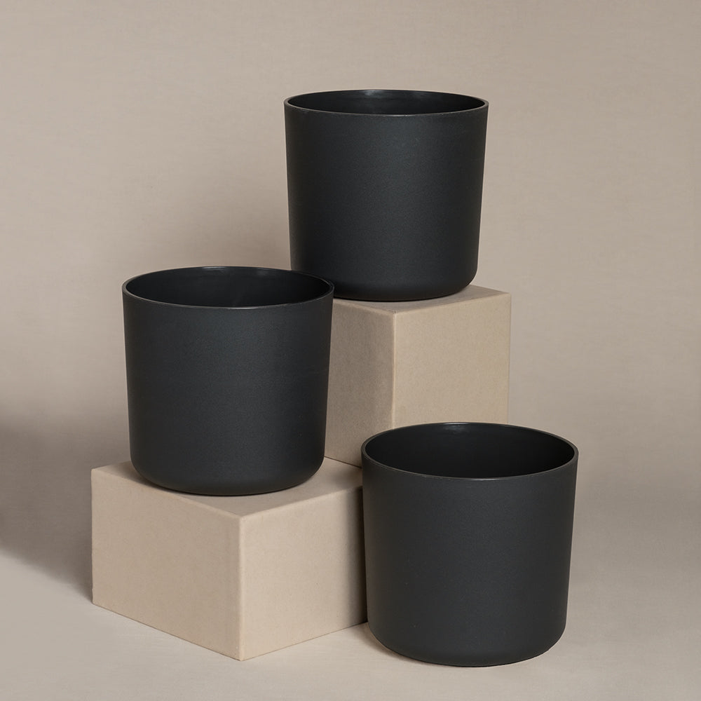 Kunststoff Topfset 'Lumi' (3 x 16)