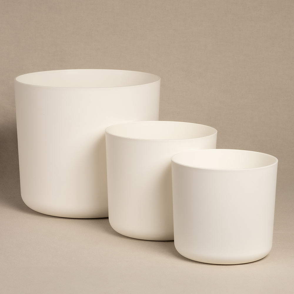 Kunststoff Topfset 'Lumi’ (30, 25, 16)