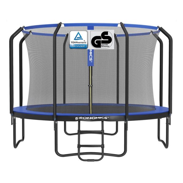 Rundes Gartentrampolin mit Sicherheitsnetz