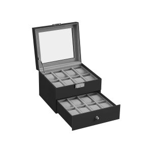 Uhrenbox mit Glasdeckel Geschenkidee
