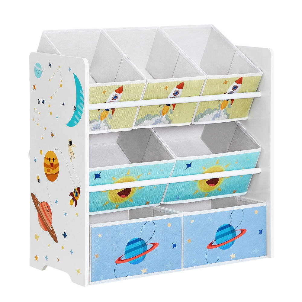 Kinderzimmer-Regal mit 7 Boxen
