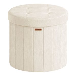 Runder Sitzhocker mit Stauraum