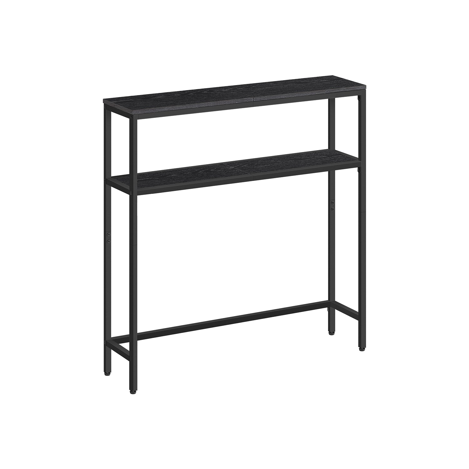 schmaler Sofatisch mit 2 Ablagen