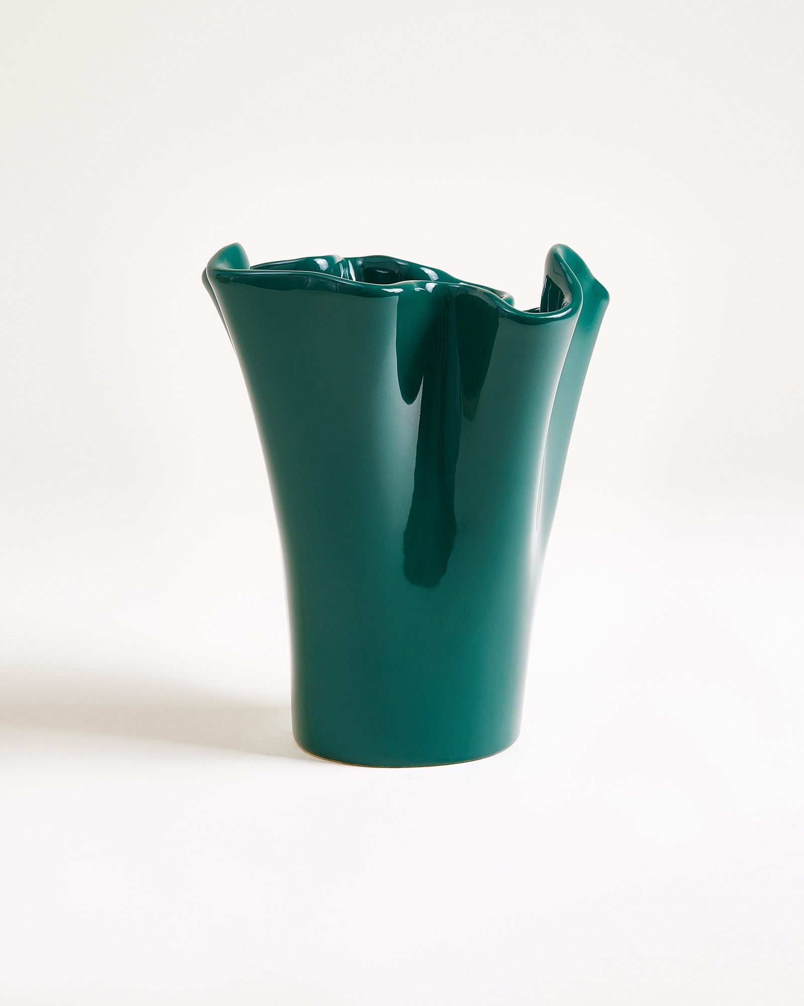 Duna Vase M dunkelgrün