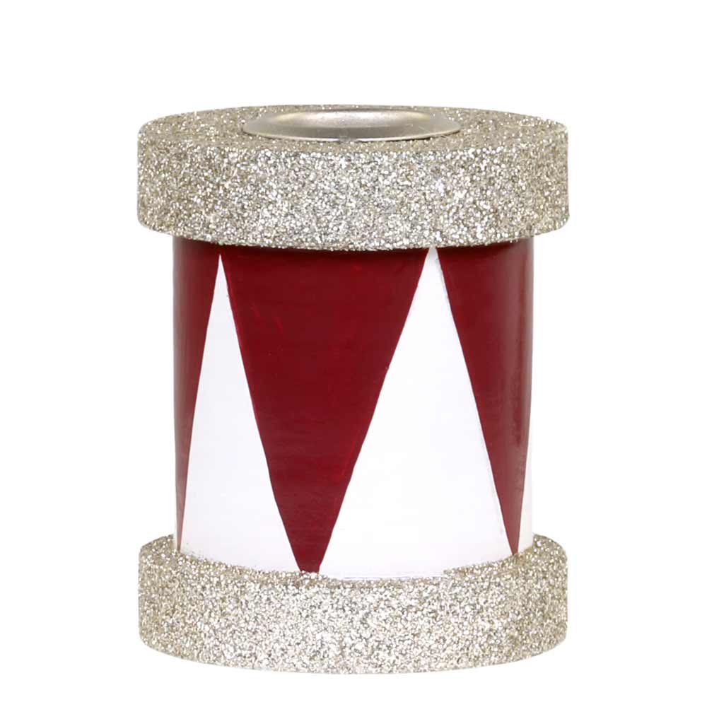 Chic Antique - Kerzenständer Trommel mit glitzer
