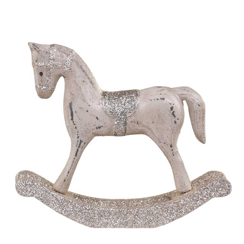 Chic Antique - Schaukelpferd mit Glitzer small