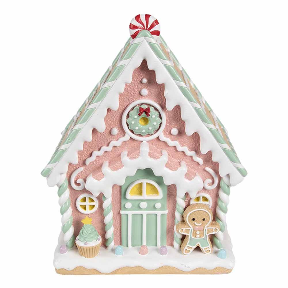 Clayre & Eef - Lebkuchenhaus Pastell 25 cm