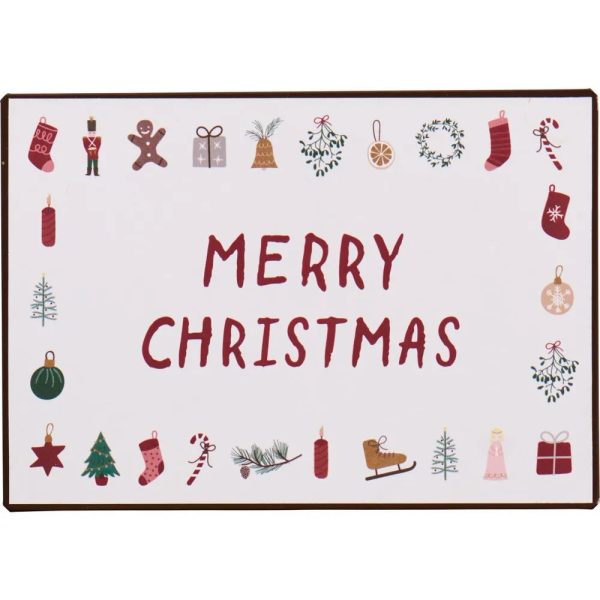 Ib Laursen - Metallschild Merry Christmas