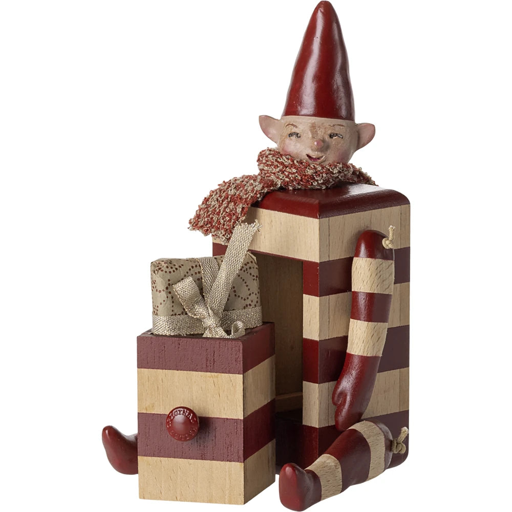 Maileg - Elf mit Schublade Rot
